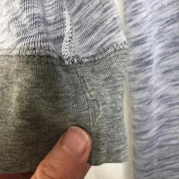 Joe Fresh Shirt 3/4 Sleeves Grey Size Extra Small - Picture 5 of 16